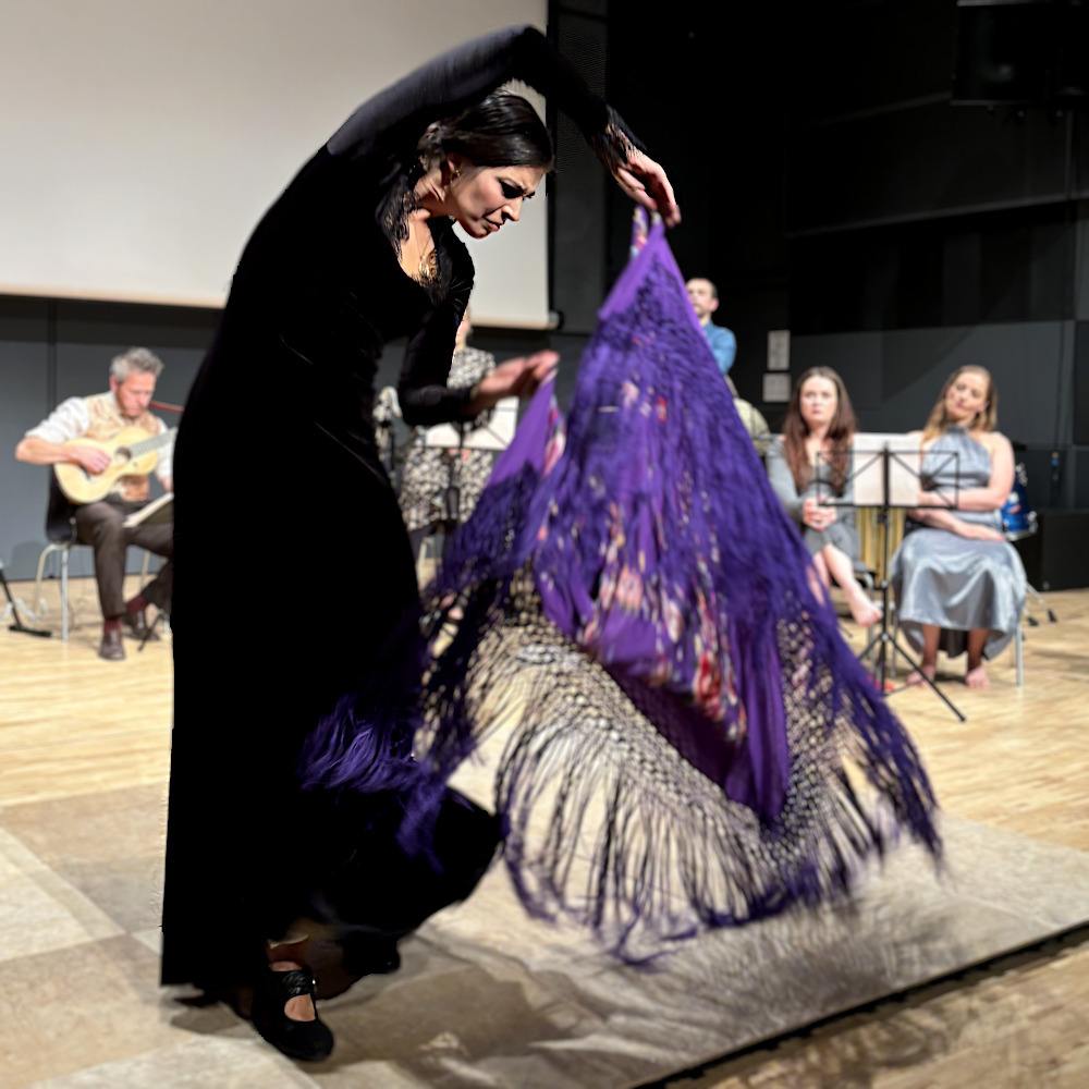 Dancer performing in the concert 'Mirror of the Sun'